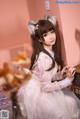 Coser@蠢沫沫 (chunmomo) Vol.043: 粉透明女仆 (34 photos)